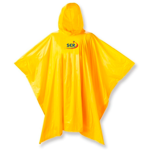 capa impermeable para lluvias en color amarillo poncho para invierno